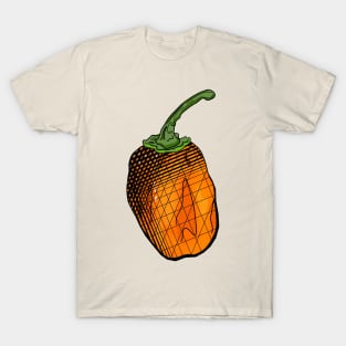 Habanero Chilli Pepper Sticker Spicy Hot Jalapeno Carolina Reaper T-Shirt